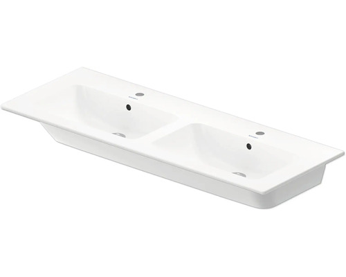 DURAVIT Dubbele wastafel ME by Starck wit glanzend 130x49 cm