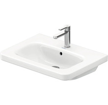 Witte wastafel van keramiek met kraan