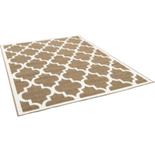 Tapijt met bruin geometrisch patroon