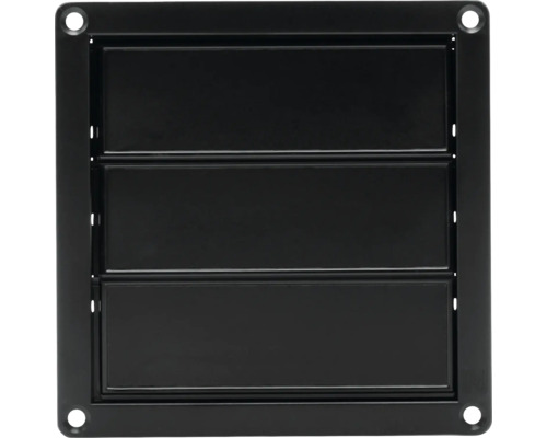 Vierkant ventilatierooster met lamellen voor wandmontage