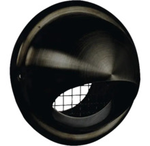 Buitenrooster Bol Model Rvs Zwart
