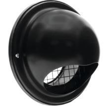 Buitenrooster Bol Model Rvs Zwart