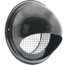 Buitenrooster Bol Model Rvs Zwart
