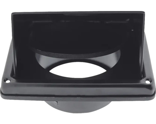 Zwarte kunststof vloerafvoer