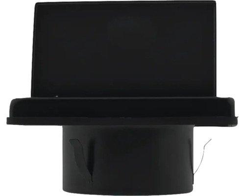 Zwarte muurdoorvoer voor afzuigkappen