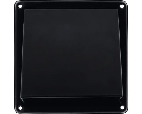 Zwarte weerbestendige buitenklep