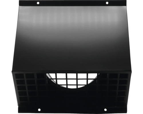 Zwarte insectenbescherming voor ventilatierooster