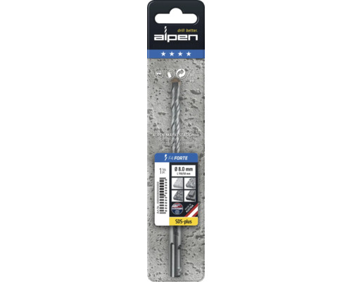 Alpen F4 Forte steenboor, diameter 8 millimeter