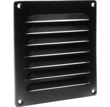 Vierkant ventilatierooster met lamellen en bevestigingsgaten