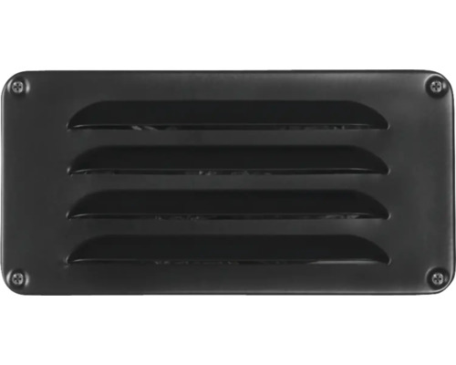 Metalen ventilatierooster met vier lamellen