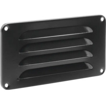 Ventilatierooster met lamellen en vier bevestigingsgaten