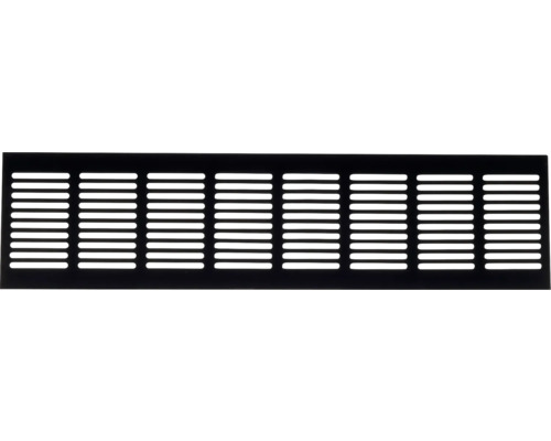 Rechthoekig metalen ventilatierooster met horizontale sleuven