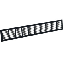 Metalen ventilatierooster met rechthoekige openingen