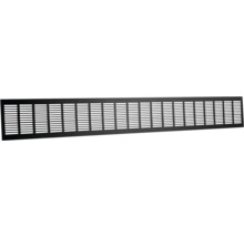 Metalen ventilatierooster met rechthoekige openingen