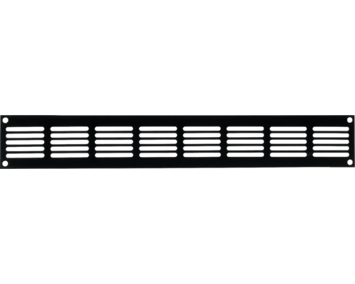 Ventilatierooster met horizontale sleuven en bevestigingsgaten