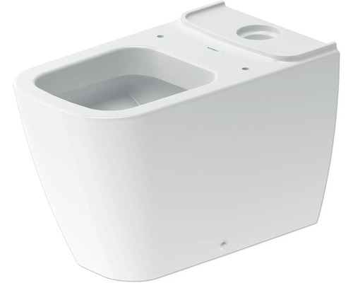 DURAVIT Staand toilet met spoelrand Happy D.2 voor toilet combinatie diepspoeler wit glanzend