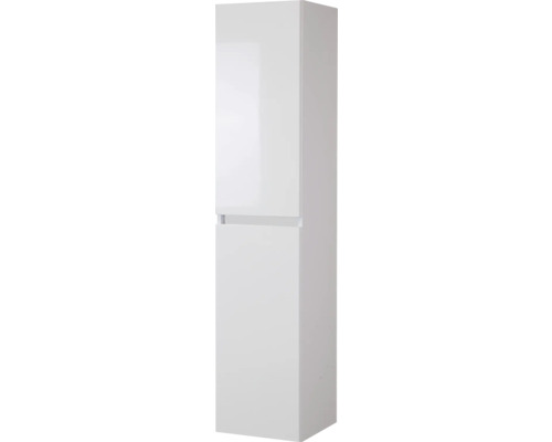 SANOX Hoge badkamerkast K-Line 160x35x35 cm hoogglans wit Hoge badkamerkast met twee deuren