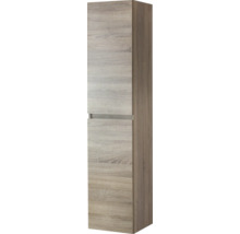 Houten hoge kast voor badkamer