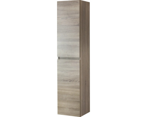 Houten hoge kast voor badkamer