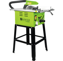 ZIPPER tafelcirkelzaag met zaagblad en afzuiginstallatie