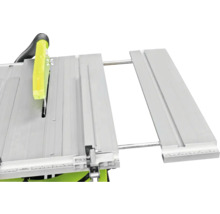 Detailopname van een tafelcirkelzaag