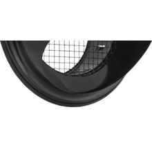 Buitenrooster Bol Model Rvs Zwart