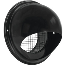 Buitenrooster Bol Model Rvs Zwart