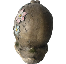 Decoratieve tuinfiguur met bloemmotief