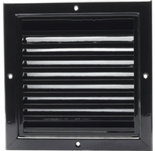 Vierkant metalen ventilatierooster met horizontale lamellen
