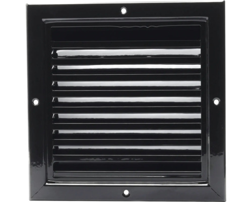 Vierkant metalen ventilatierooster met horizontale lamellen
