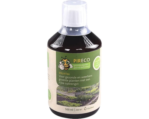 PIRECO SolVital voor gezonde en weerbare groenteplanten 500 ml Pireco Solvital plantversterker in een fles van 500 ml