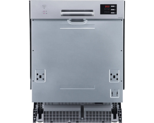 Vaatwasser in zilver met digitaal display