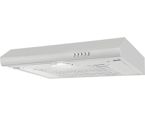 Wandgemonteerde afzuigkap met bedieningsknoppen
