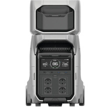 Draagbaar powerstation met display en stopcontacten