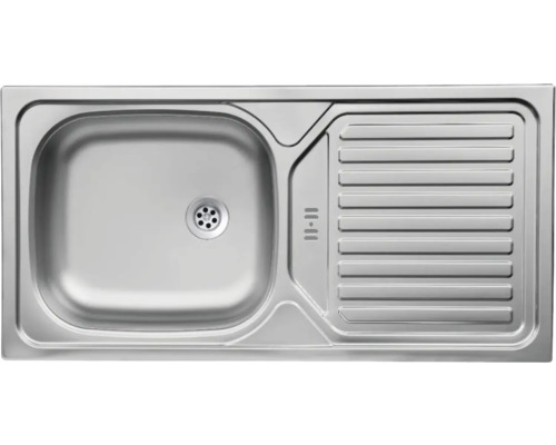 Roestvrijstalen spoelbak met afdruiprek