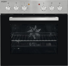 Exquisit inbouwoven met grillfunctie en hetelucht