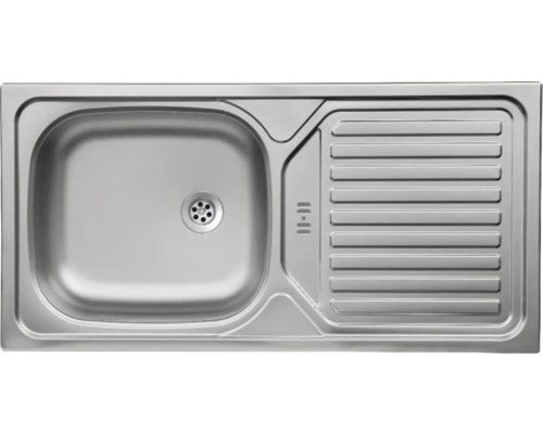 Roestvrijstalen spoelbak met afdruiprek