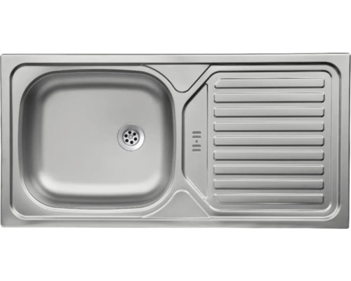 Roestvrijstalen spoelbak met afdruiprek