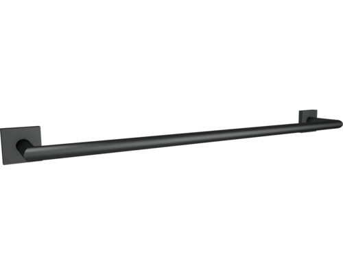 Zwarte wand handdoekhouder