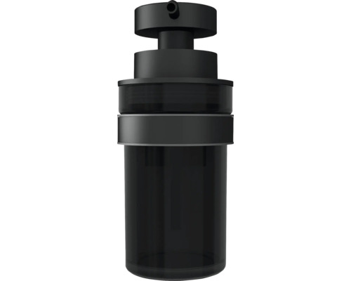 Zwarte zeepdispenser voor badkamer en keuken