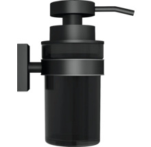 Zwarte zeepdispenser voor wandmontage