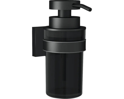 Zwarte zeepdispenser voor wandmontage