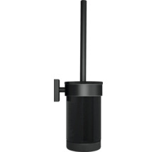 Zwarte toiletborstel voor wandmontage