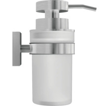 Wandzeepdispenser, van glas en metaal
