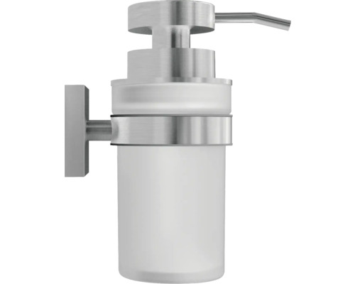 Wandzeepdispenser, van glas en metaal
