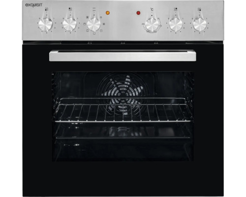 Exquisit oven met bedieningspaneel en interieurweergave