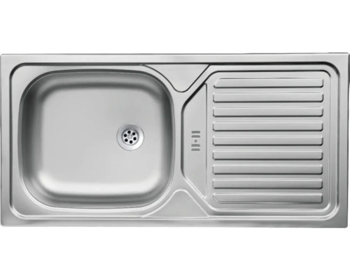 Roestvrijstalen spoelbak met afdruipvlak