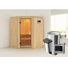 Sauna met saunakachel en bediening