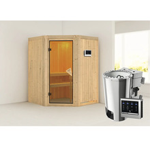 Sauna met kachel en bediening