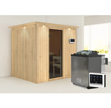 Sauna met saunakachel en bediening